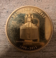 Gedenkmedaille Deutsche Einheit 25 Jahre 1990–2015 Vergolde