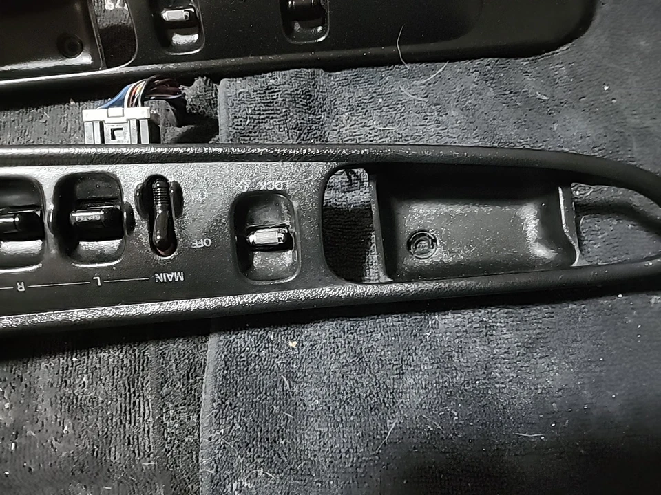 94 Honda Prelude SI Interior L/R Side Door Handle Trim Bezel BLACK Cover 92-96 - Image 4 of 4