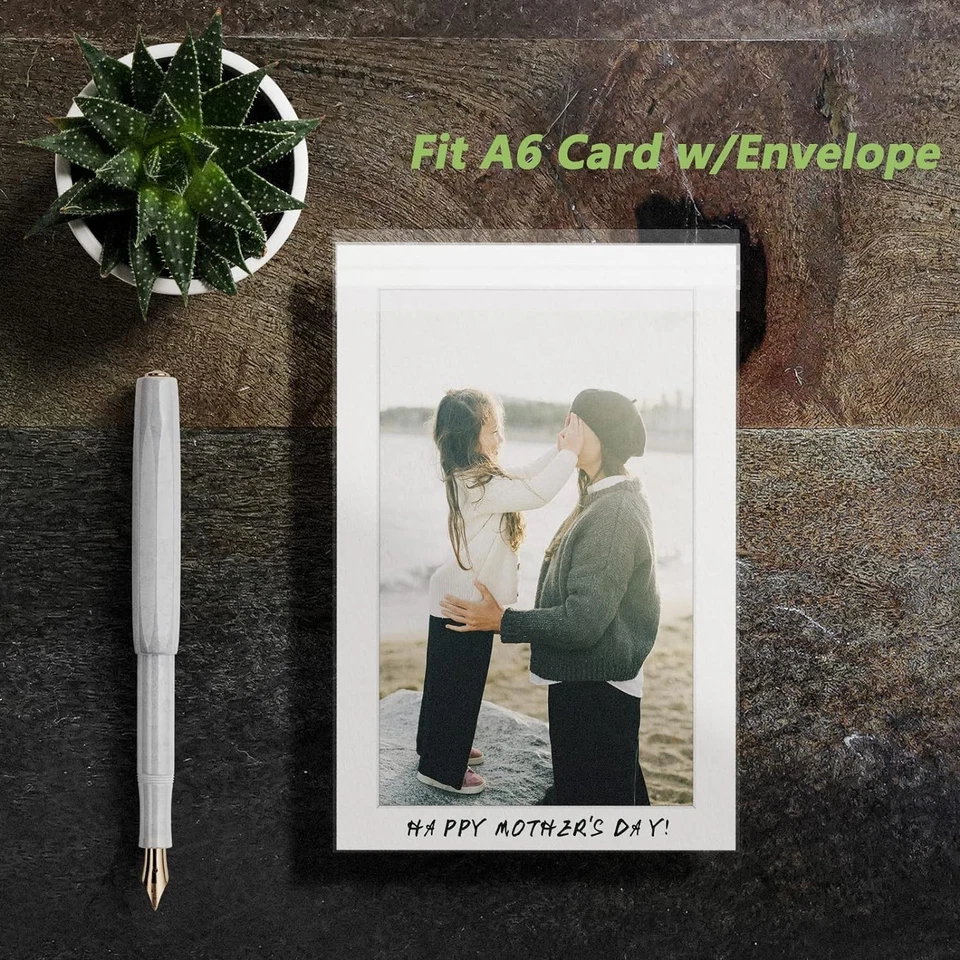 Golden State Art, 100 Pack Clear Bags for Mats, 4-3/4 x 6-1/2, - Image 3 of 4