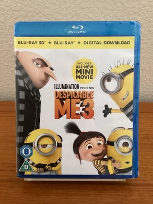 DESPICABLE ME 3 (3D + 2D Blu-ray 2017) BRAND NEW Factory Sealed REGION FREE