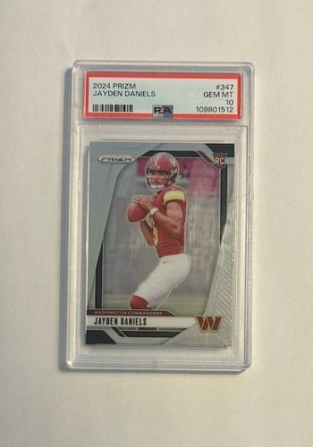 2024 Panini Prizm Jayden Daniels Rookie #347 PSA 10 Gem Mint