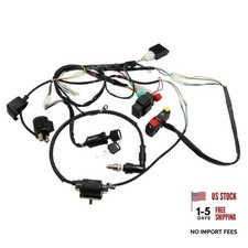 Complete Electric Start Engine Wiring Harness Loom for 50cc 70cc 90cc 110cc