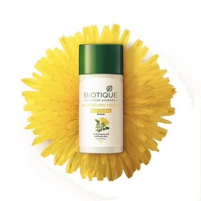 Biotique Dandelion Youth Anti-Aging Serum für alle Hauttypen, 40 ml