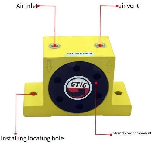 Verstellbarer pneumatischer Turbinenvibrator aus Aluminiumlegierung für präzis