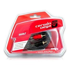 Cerwin Vega RH12 HED-2-channel 12ft twisted RCA cable, w/single molded ends