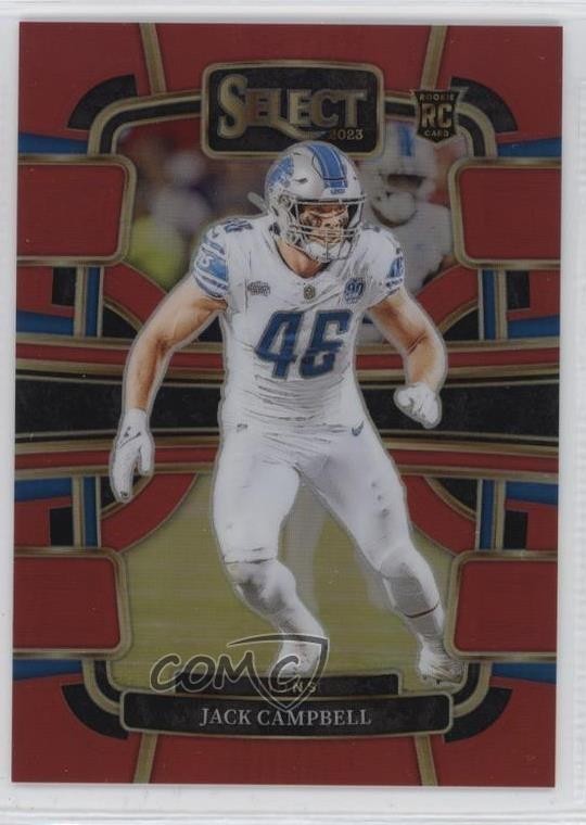 2023 Panini Select Concourse Red Prizm /99 Jack Campbell #33 Rookie RC 04qn