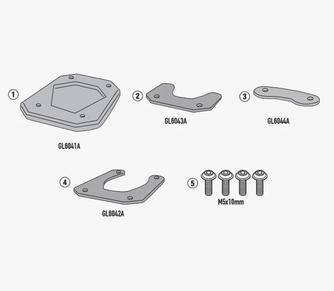Extension De Béquille Latérale Givi ES9701 Pour QJ MOTOR SRT 600 SX - Photo 1/1