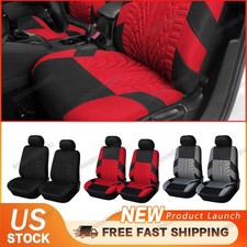 For Dodge Car Seat Covers 2-seats Front Full Set Luxury Cloth Protector Cushion
