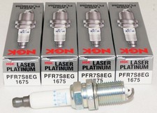 Set Of 4 Ngk Replacemelaser Platinum 1675 Spark Plugs Pfr7s8eg Volkswagen - Audi