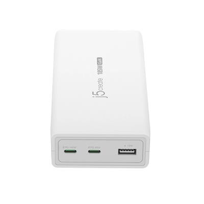 J5create 185W Gan Pd 3.1 Usb-C 3-Port Charger Uk