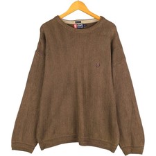 Vintage Ralph Lauren CHAPS herringbone hand-framed cotton knit sweater size ...