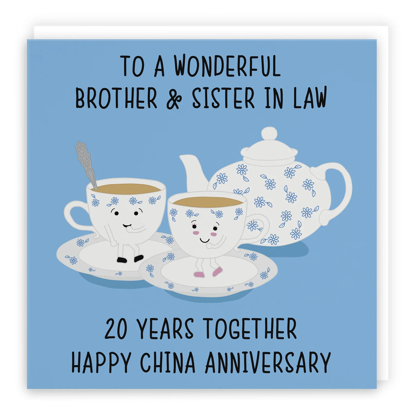 20th Brother And Sister In Law Anniversary Card Iconic