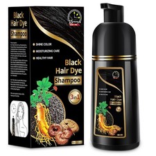 Hair Dye Shampoo for Gray Hair, 3 in 1 Herbal Dye for Women Men, Hair Color Sham