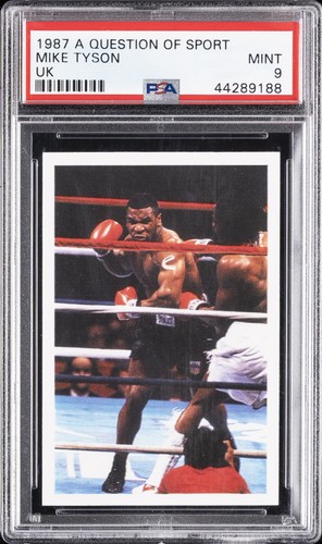 1987 A QUESTION OF SPORT UK MIKE TYSON PSA 9