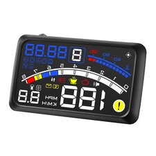  Car Gadget Vehicle Alarm Speedometer Monitor Driving Information Display