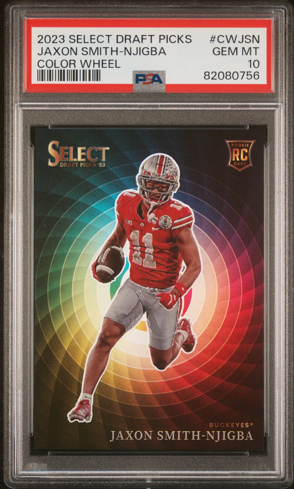 Jaxon Smith-Njigba Panini Select Draft Picks Color Wheel #CWJSN Base