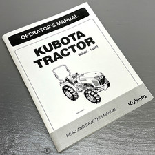 Operators Manual for Kubota L2501 HST GST Tractor Owners Maintenance Adjustments