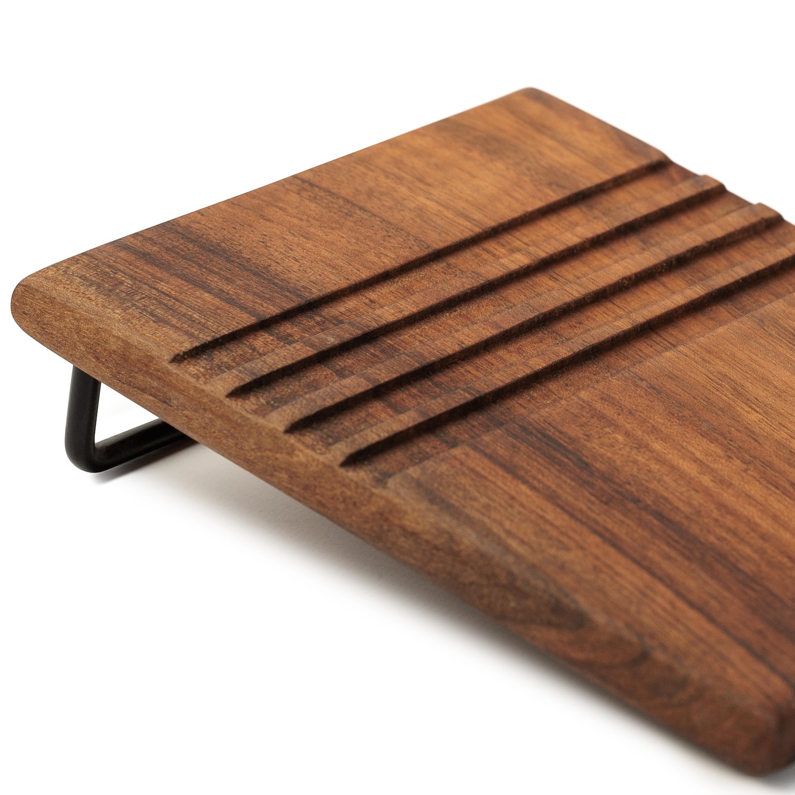 Handmade Wooden Book Holder Walnut Cookbook Stand for Kitchen Counter