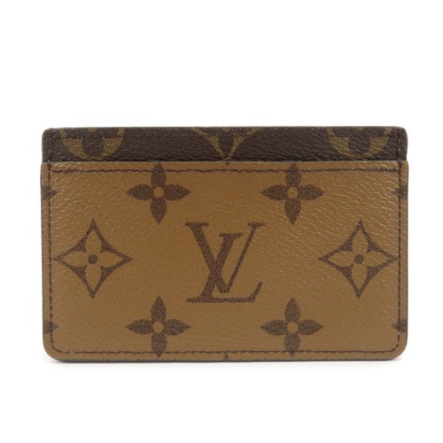 Louis Vuitton Monogram Reverse Porte Cartes Simple Card Case M69161 Used