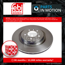 2x Brake Discs Pair Vented fits RANGE ROVER Mk4 L405 4.4D Rear 2012 on 350mm Set
