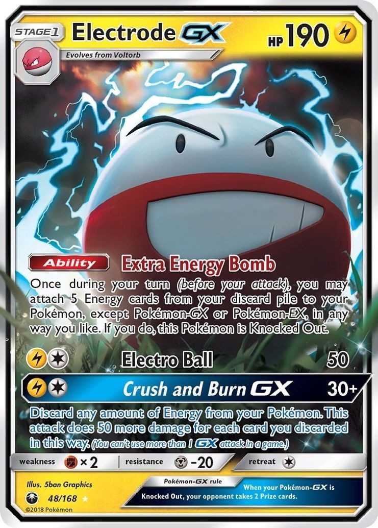 Electrode GX - 48/168 - Pokemon Celestial Storm Sun & Moon Ultra Rare Card NM