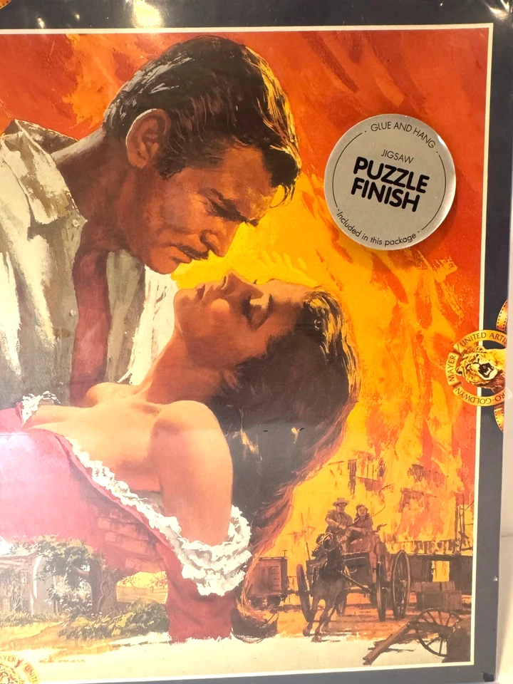 FX Schmid Gone With The Wind Puzzle NEW Sealed Scarlett and Rhett Poster - Image 4 of 4