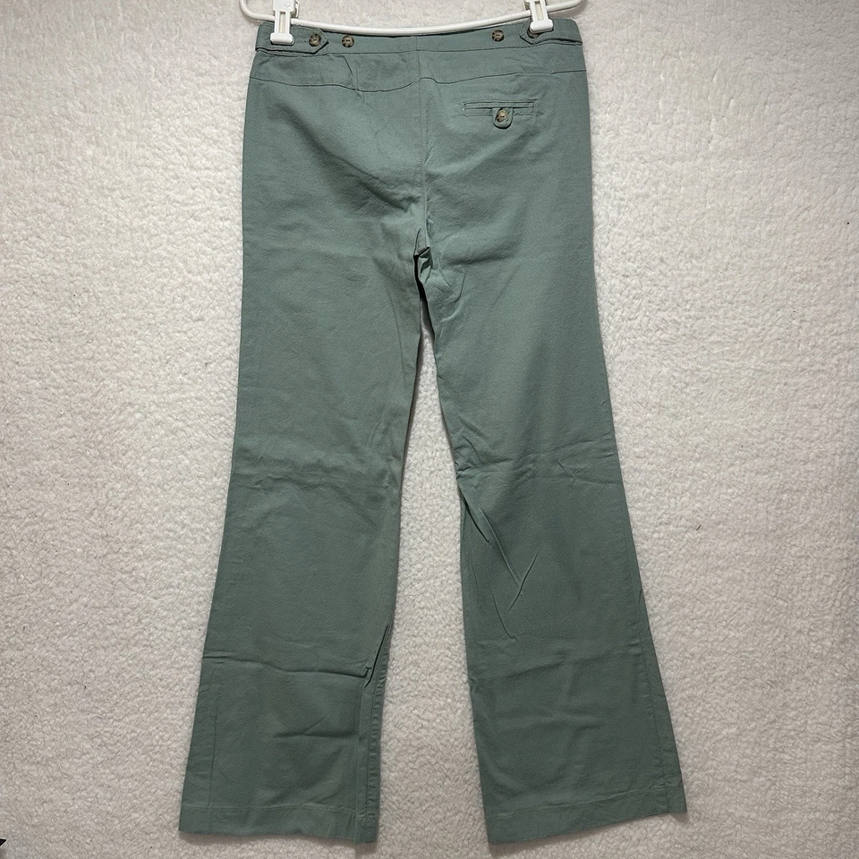 Alloy Rare Women's Light Green Flare Pants Size 9 Made In USA - Image 2 of 4