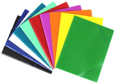 EXXO HFP 10x A4 Eckspannmappe / Eckspanner / Gummizugmappe PP-Folie, 15mm Füllhöhe 51300