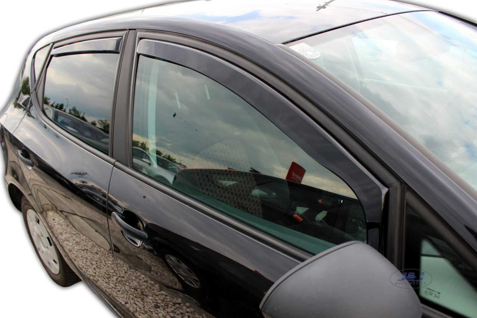 Déflecteurs d'air haut de gamme HEKO pour Seat Ibiza 4 finition fumée noire