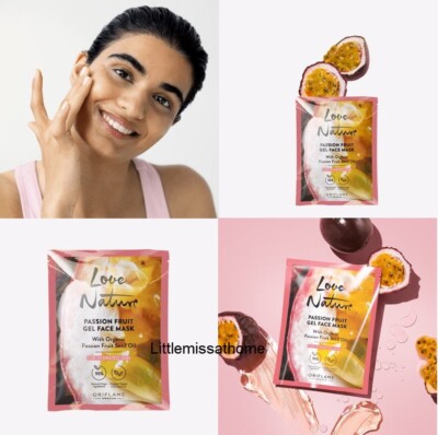 ORIFLAME LOVE NATURE PASSIONSFRUCHT GEL GESICHTSMASKE Bio Passionsfrucht Samenöl
