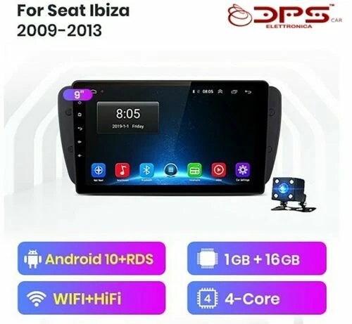 Autoradio e frontalini da auto dimensione 2 DIN con bluetooth per SEAT