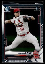 Austin Love 2021 Bowman Draft Chrome 1st Bowman Card  #BDC-164
