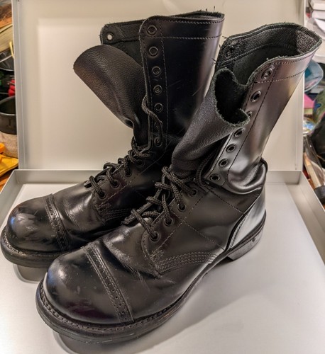CORCORAN 1500 Sz 8.5 E Black Leather 10 