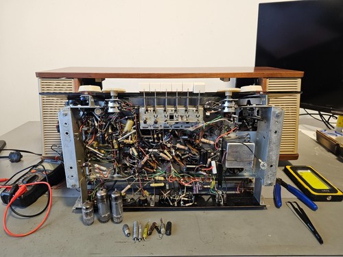 PHILIPS TUBERADIO, B7X43A REVERBEO STEREO. ONE YEAR WARRANTY (WATCH VIDEO) - Picture 15 of 24