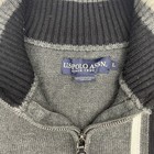 US Polo Association Grey 1/4 Zip Pullover Sweater Long Sleeve Logo Men Size L