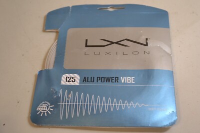 Luxilon 125 ALU Power Vibe Tennis String 17 Gauge Grey 125 40ft WR8306801125