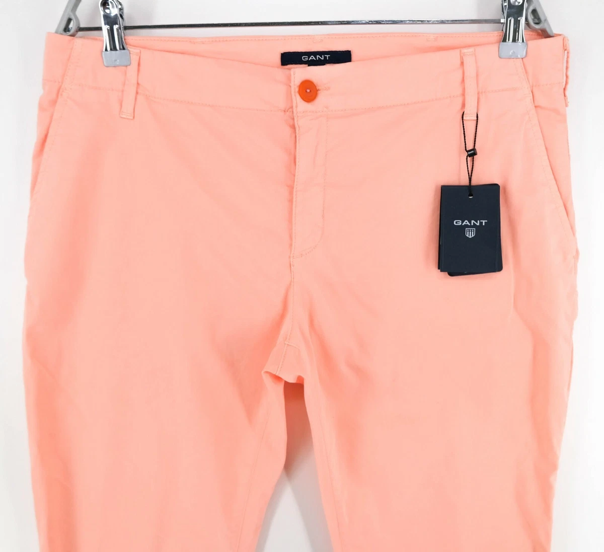 GANT Light Pink Classic Cropped Chino Pants Trousers Size EU 42 UK
