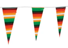 100 FT MEXICAN PENNANTS Serape Banner Cinco de Mayo Fiesta Party Garland Decor