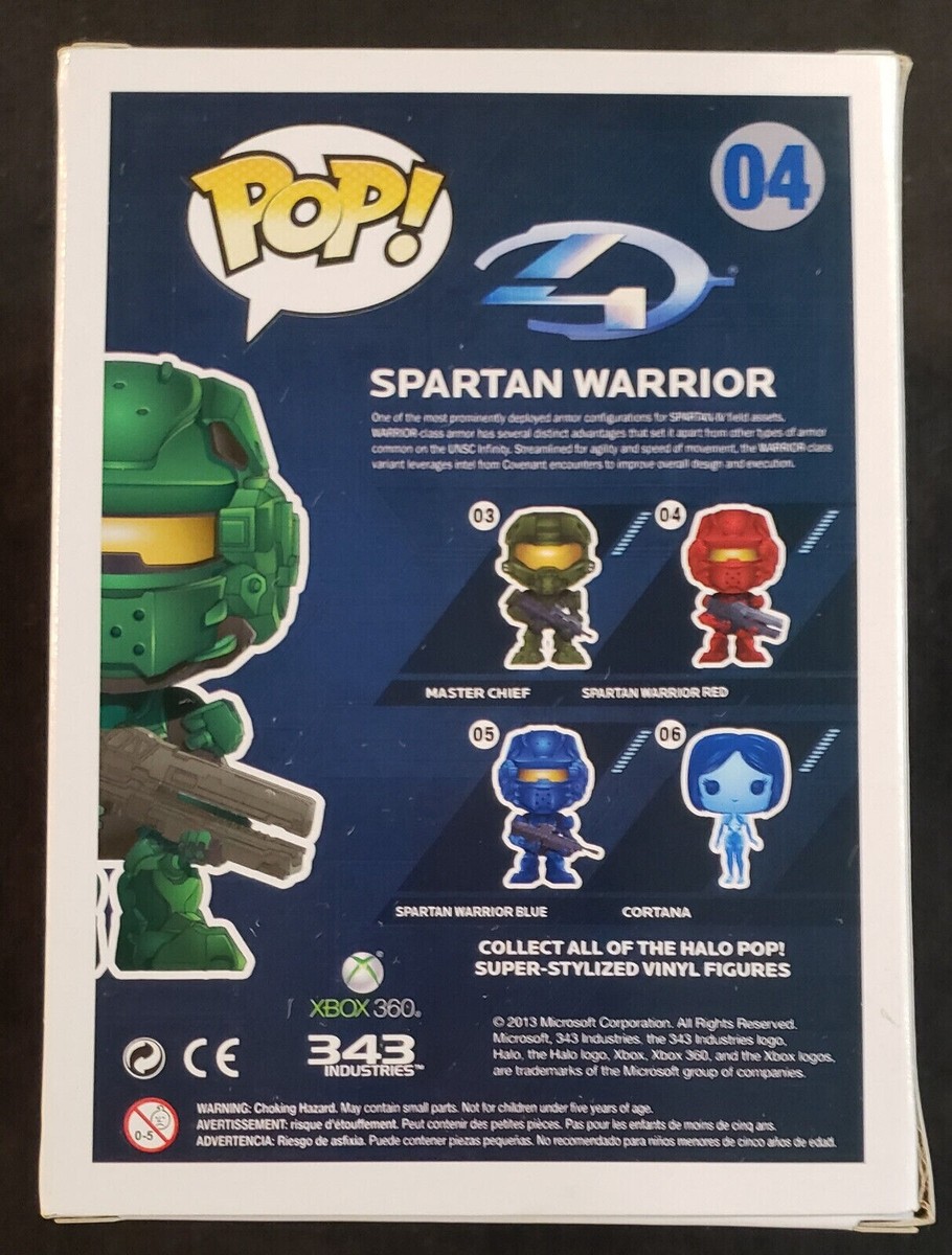 Funko Pop! Halo 4 Spartan Warrior Green 04 SDCC 2013 Exclusive