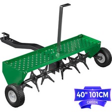 Steel 40" Lawn Aerator Tow Behind W/ Universal Hitch for Lawn Plug Aerator