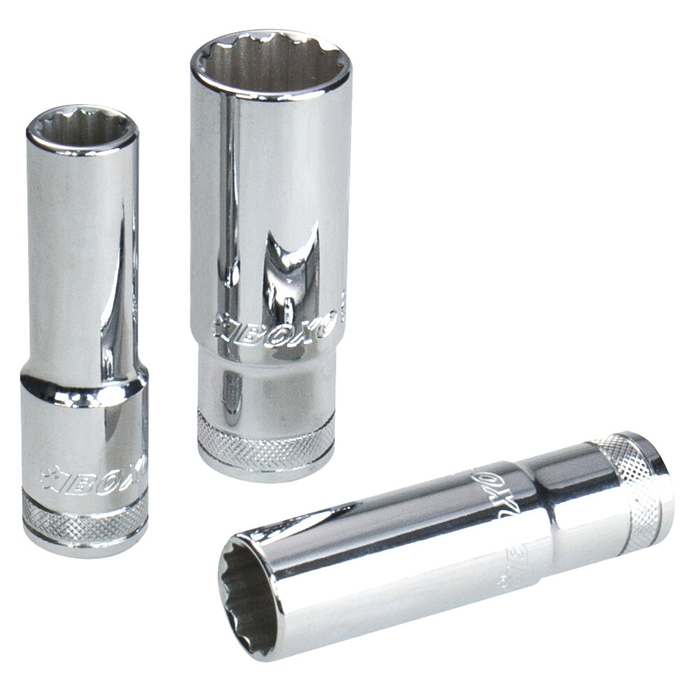 1/2"" Drive Deep Sockets 12 Point 24mm 77mm Overall Height BOXO SK4122-24L