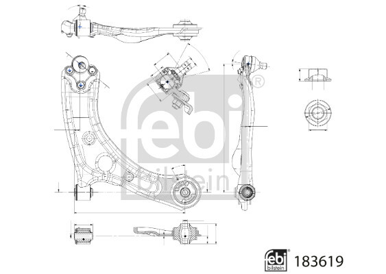 183619 FEBI BILSTEIN Track Control Arm for HYUNDAI,KIA