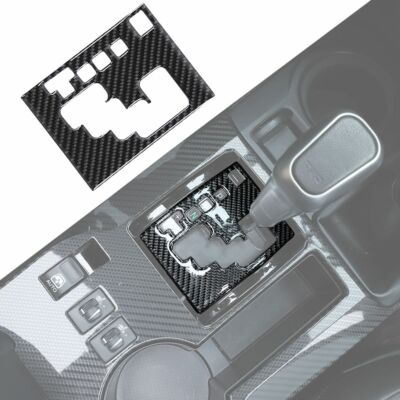 Carbon Fiber Central Gear Shift Panel Cover Trim Decor Sticker For 4Runner 2010+