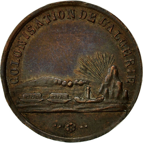 [#553286] Algeria, Médaille, Colonisation de l'Algérie, 1848, TTB+, Cuivre - Foto 1 di 2