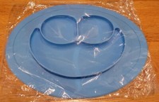 100 Silicone Suction Smiley Plate with Built-in Placemat for Infants Toddlers
