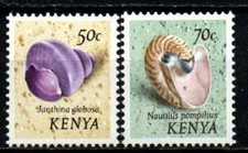 Kenya YT 49-50 neuf sans charnière XX MNH coquillage shell