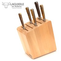 Laguiole En Aubrac FranzöSische KüChenmesser Griff Pistazie Messerblock Magnet