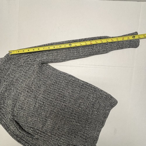 Neu mit Etikett J Crew Grobstrick-Cardigan Pullover mit Schalkragen Taschen grau Gr. XXS - Bild 12 von 15