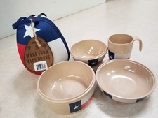 Refresh-A-Baby Rice Husk Stackable 4 - Pc Cup Bowl Set, BPA Free Texas 