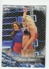 MICKIE JAMES w/ ALEXA BLISS  2017 Topps WWE Women's Division Card #WWE-24 bc TNA